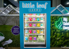 El stand de Little Leaf mostraba sus diversos productos de lechuga
