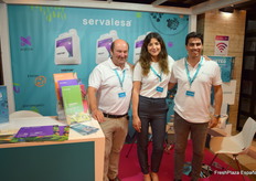 Elías, Gómez, Miriam Salgado y Pedro Carlos Sanz, de Servalesa