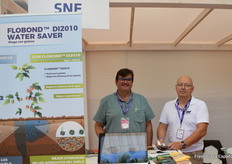 Thierry Croze y Loïc Debiolles, de SNF, compartieron sus soluciones para el tratamiento de aguas y suelos