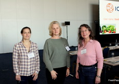 Fabienne Legrand, de AOP Cenaldi (France); Kristine Bori, de DG AGRI- European Commission (France), y Karine Oswald-Poulet, de IDfel Val de Loire (France)