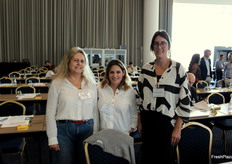 Marina Carvalho, de Campotec S.A. (Portugal), Rita Correia, de DSTAR / Divisão da Diversificação da Atividade Agrícola, Formação e Associativismo (Portugal) y Ana Mafalda Matias Garcia, de FRUTUS – Estação Fruteira de Montejunto C.R.L. (Portugal)