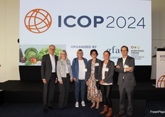 El evento no habría sido posible sin ellos, sus organizadores, que han logrado un año más celebrar una gran edición. En la foto, Wolfgang Braunstein, Isabella Braunstein, Gabriele Uhlig, Waltraud Pfeiffer y Kerstin Edelmann, de gfa-consulting (Austria), y Gonçalo Andrade, de Portugal Fresh (Portugal)