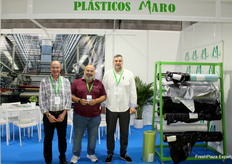 Jorge Bedia, Miguel Ángel Martínez y Raelu Moldova, de Plásticos Maro