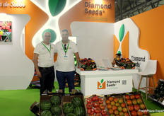 José Ginés y Sergio Moreno, en el stand de Diamond Seeds