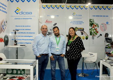 Víctor Tortosa, David Pérez e Isa Leite, de Dicsa