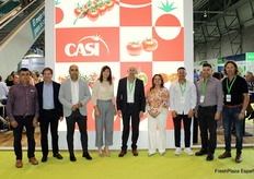 La animación no faltó en ningún momento en el stand de la Cooperativa de tomates CASI