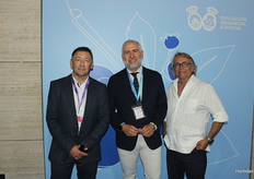 Pedro Javier Rodriguez Burgos, Emiliano Cabot y Jordi Martí, de la Diputación de Huelva