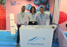 Juan Antonio Domínguez, José Gómez y Leticia Parra, de Friportsur