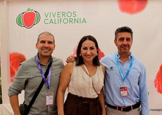 Juan Carlos Gutiérrez, M.ª José González y Mario Loi, de Viveros California