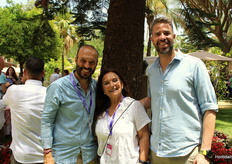 José María y José Manuel, de Senda, junto a Ana, de Primafrío