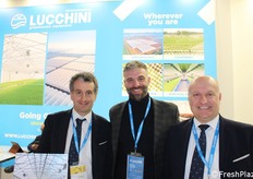 Vittorio Genuardi, Matteo Lucchini y Cesare Ghizzi junto a Lucchini