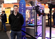 Tim Franke (MDE Automation) asistió al stand de Viscon.
