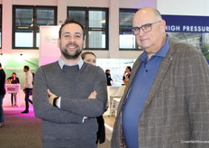 Pim van Adrichem (HortiTech) y Harrij Schmeitz (activo en diversas funciones, entre ellas para el Top Sector Horticulture & Starting Materials).