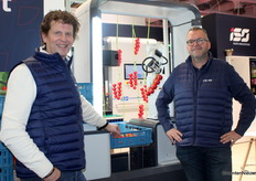 Wim van der Meijden y Henk Jan van Ooijen en el ISO eye strobot.