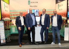 Hugo Nijgh (Sercom), Adrie Daanen (Hortilife), Jan Willem Lut (Sercom) y Michel Bartelink (Hortilife)