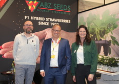Robbie Gieslink, Marc van Wanroij e Ilona Smith (ABZ Seeds). ABZ Seeds ha sido adquirida por Planasa, pero el nombre permanece inalterado.