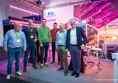 Boudewijn van der Wal visita Mechatronix: Koen Vangorp, Edwin Grafe y Franky Van Looveren