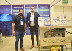 Evencio Luna y Niels Schellingerhout con Moleaer