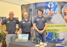 Joost Somford, Andrew Long y Marnix de Haan con Jasa Packaging por primera vez en esta feria, representada en EE.UU. y Canadá y ahora explorando el mercado mexicano.