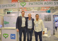 Bas Duijvestijn con van der Hoeven y Pieter Jan Robbemont y Roberto Hernández con Patron Agri Systems