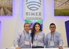 Fernando Toral, Sandra Márquez y Sergio González con Rimex Invernaderas