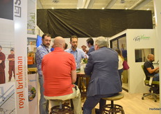 El stand de Horticonect estuvo muy concurrido durante todo el día.