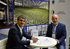 Arthur Mkrtumian e Igor Rezitskii, de Agrotech-Didam, están negociando la reconstrucción del invernadero del grupo Gorkunov en Rusia.