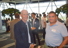 Thierry Legros (Red Sun Farms) y Eric Guillou (Groupe Thomas Plants)