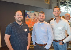 Peer Hermans, Stefan van der Voort (Signify) y Peter Sonneveld (Rijk Zwaan)