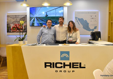 Damien Charlier, Baptiste Collet y Ariane Debarge, del Grupo Richel.