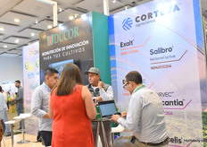 El stand de Corteva, muy concurrido.