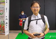 Seiichi Okazaki, de Keystone Technology Inc., visitó la feria en calidad de proveedor de LED para CEA.