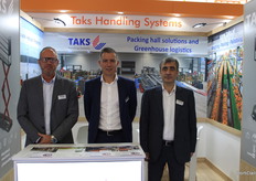 Hans Fakkert, Bert-Jan Nolden y Alireza Khoobestan con Taks Handling Systems