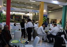 Siempre ocupado en el stand de Syngenta