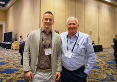 Nanne Bentvelsen, de VB, y Thomas Lindholm, de US Organic Farm, tuvieron bastante de qué hablar cuando se reunieron