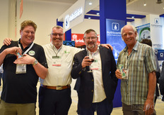 Arthur Kroon de Total Energy Group, Johan van Erven de Ridder, Dennis Raath de Lock Drives y Engelbertus Neeft de Total Energy Group.