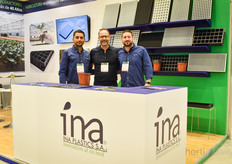 Gerardo Baez, Serge Pas y Konstantinos Tsonakis, de Ina Plastics