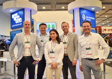Jeroen de Wit, de van den Enden, Jurnjan van den Bremer, de MJ Tech, Ines, la encantadora anfitriona, Marnix de Jong, de Buwatec, y Robin Dirks, de Growtec.