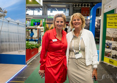 Mirjan den Drijver (GreenV) y Angelique de Wit (Greenport West Holland)