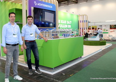 Job Kienhuis y Nick van Deth con Achterbosch Machinebouw. El fabricante de maquinaria volvía a una exposición por primera vez en años.