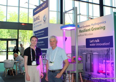 Kirsten y Freddy Dekkers (Water IQ) vuelven a GreenTech con BioNIQ y un nuevo sistema de cultivo hidropónico.
