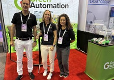 Patrik y Helena Borenius y Estephany Mata, de Green Automation