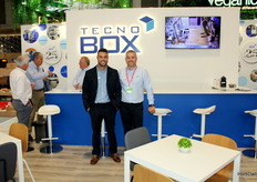 Bruno Rodríguez y José Manuel Franco, en el stand de Tecno Box