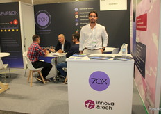 Muro Rey, en el stand de SevenOx