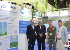 Dimitris Daios, de Daios Plastics, Michael Morgan y Jelmer Pool, de Rovero, y Samuel Mateo, de Mateo e Hijos