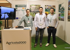 Francisco Javier Puertas, Joaquín Azuaga y José Martín, de la empresa de ensayos de bioestimulantes y fitosanitarios Agrícola 2000