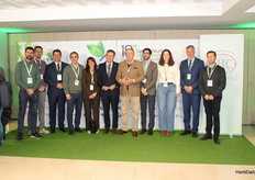 Representantes del Colegio de Ingenieros Técnicos Agónomos de Andalucía, organizador del Symposium, y de su patrocinador SHC Sohiscert