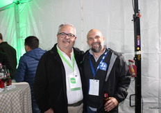 Agustín Leñero, junto a Antonio Soto, de Arofa