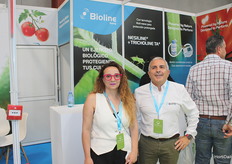 M.ª José Pardo junto a Federico García, de Bioline