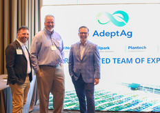 Dave Taylor, Andrew van Geest y Kris Nightengale de Adept Ag 